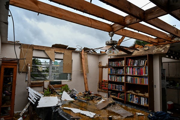 damaged home after tornado hurricane milton