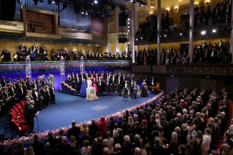 nobel prize awards ceremony 2024 stockholm concert hall