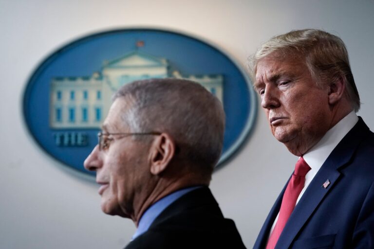 Fauci and President Trump