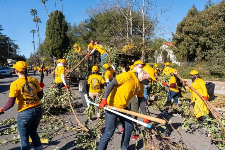 cleaning up neighborhoods from debris