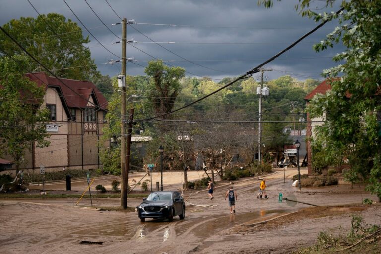 flood damage ashville north carolina hurricane helene