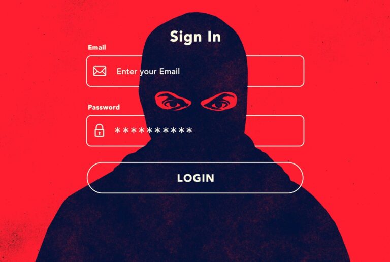 Cyber intrusion illustration